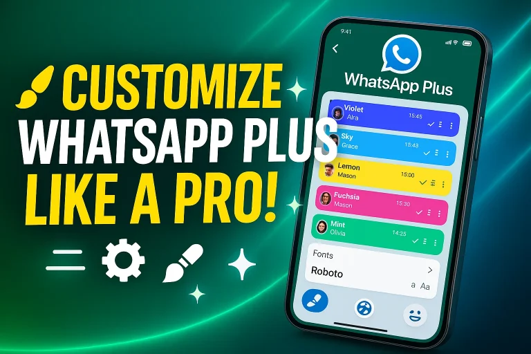 how to customize WhatsApp Plus