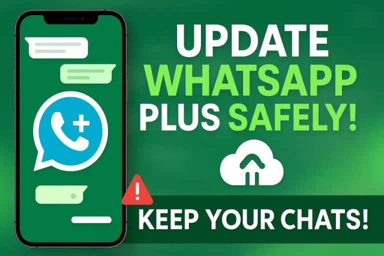 update whatsapp plus safely