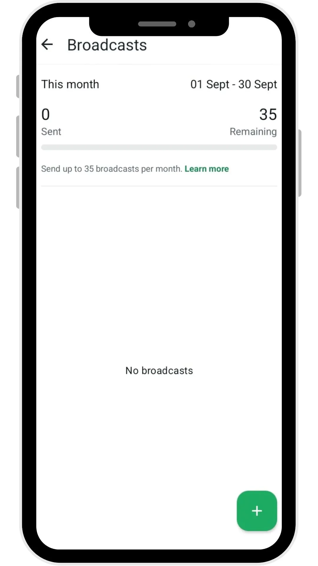 whatsapp plus download broadcasts feature screenshot