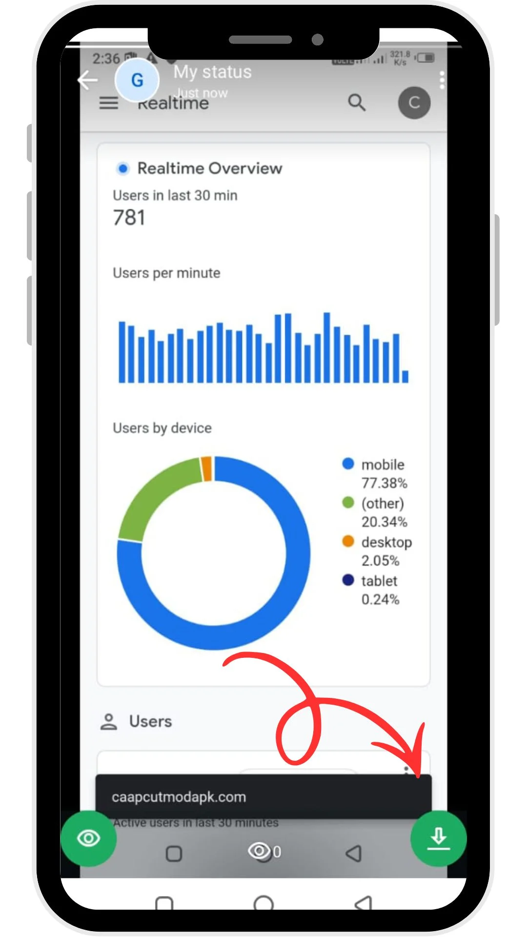 whatsapp plus update status downloader feature screenshot